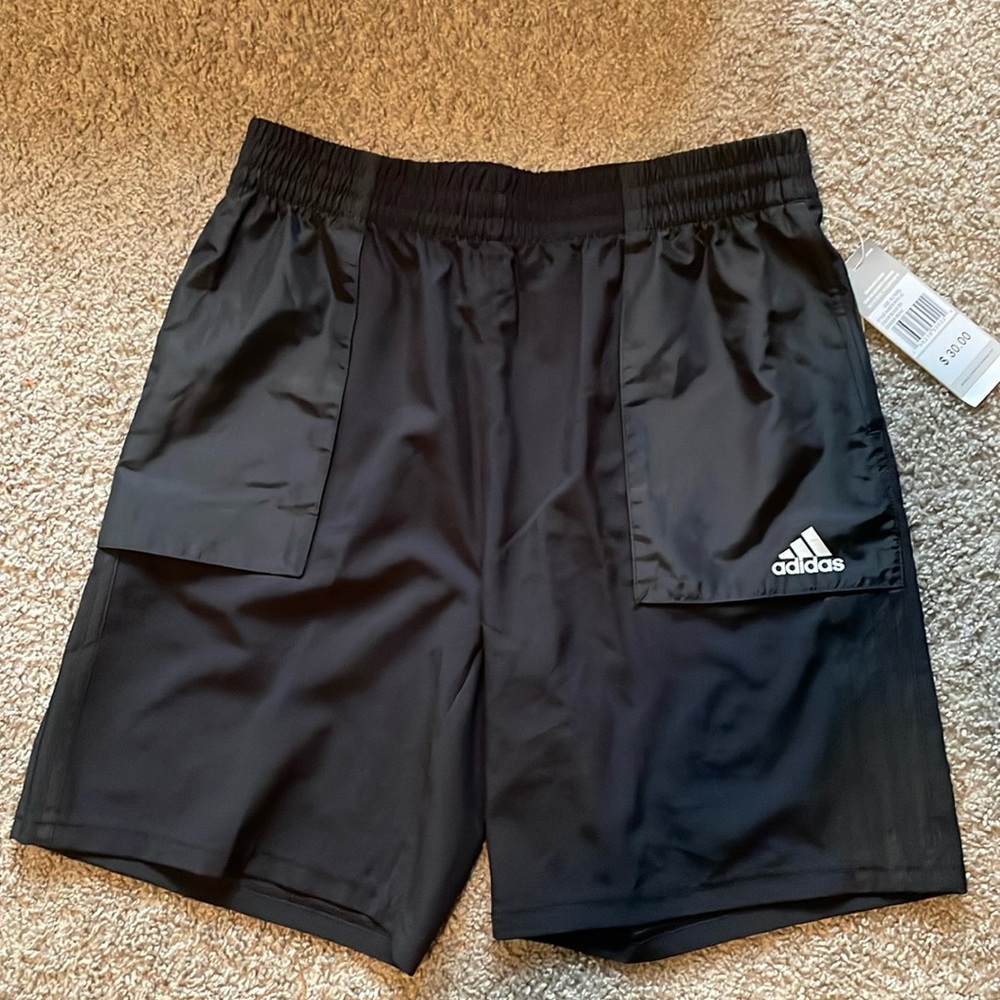 Adidas shorts; Black, Size 18/20, NWT